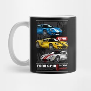 Retro V8 GT40 Car Mug